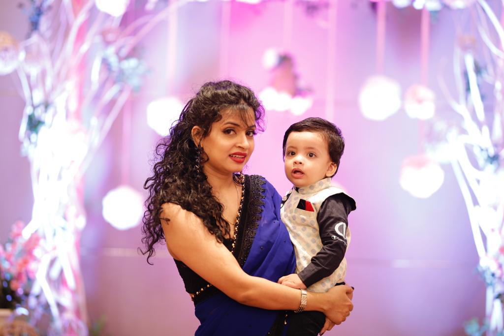 Family using workbook