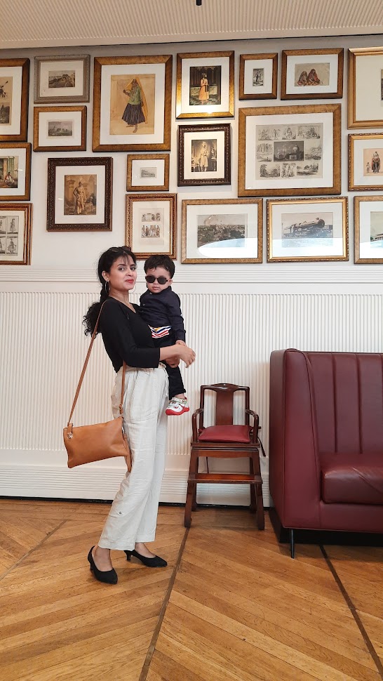 Mom giving a workshop